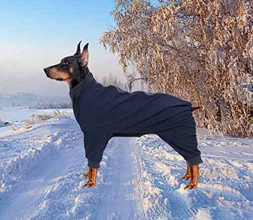 Geyecete Dog Zip Up Pseo kaput s nogama Comfort-Terry Clona zima, kućni ljubimac vodootporna jakna za velike srednje i male pse štene