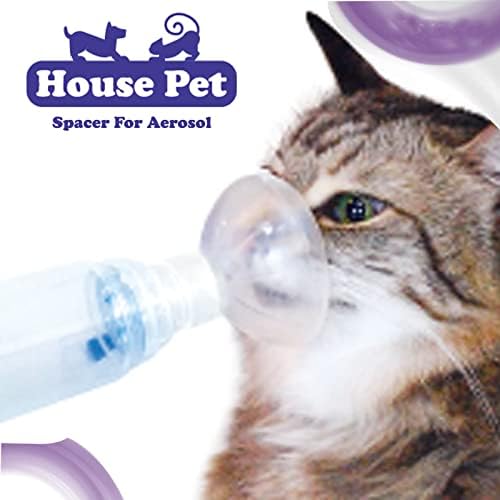 Inhalator jastučića za mačke i pse dolazi s maskama 2 veličine, aerosolna komora prikladna je za sve mačke i pse