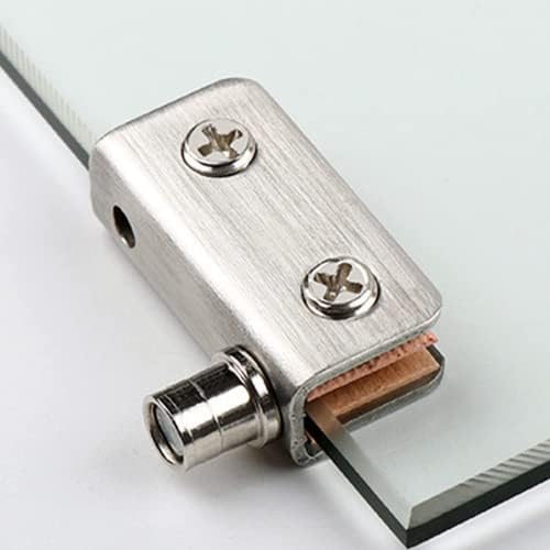 Bettomshin 2PCS Magnetska zasun namještaja, dvostruka glava pp beige od nehrđajućeg čelika srebrna magnetska vrata s stezaljkom, za