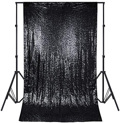 Glitter Sequin Wedding Backdrop Curtan Photo Booth Black Backgy Event Party Dekor RP100