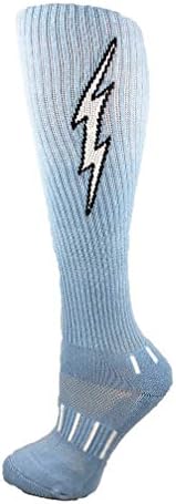 Čarape u svijetloplavoj boji s bijelim nogometnim čarapama u visini koljena