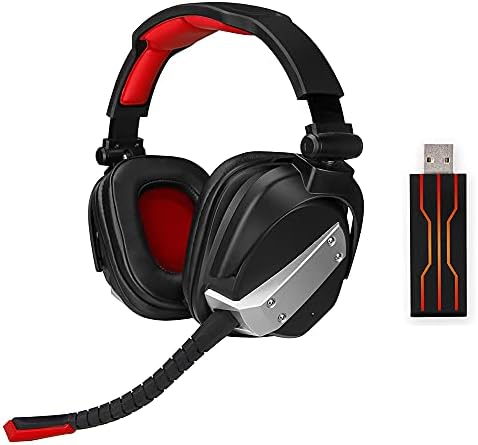 Bežične slušalice za igranje za prekidač PS5 PS4 PC Mac, 2,4GHz Gamer slušalice Niska latencija, 7.1 Virtualni surround zvuk i odvojivi