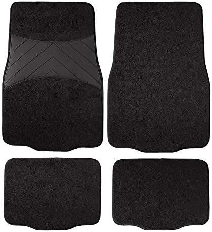 Prostirke za auto -gumu i tepihe za ceste: 4 komada set, Universal Fit, crno