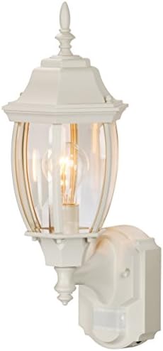 Šesterokutna svjetiljka od lijevanog aluminija u bijeloj boji od lijevanog aluminija s kosim staklom