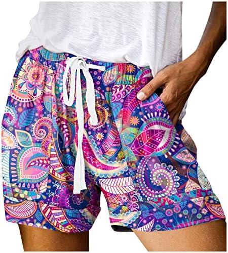 Ljetne kratke hlače za žene casual udoban salon čiste boje plaže kratke hlače vrećale s visokim strukom kratke hlače joga bicikl atletski