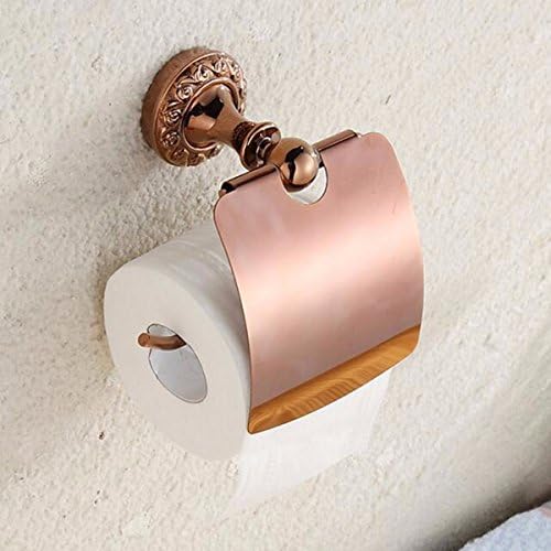 SJQKA držači toaletnog papira ružičasto zlato Antika kupaonska papirnati okvir toaletni papir Polica za toaletni papir