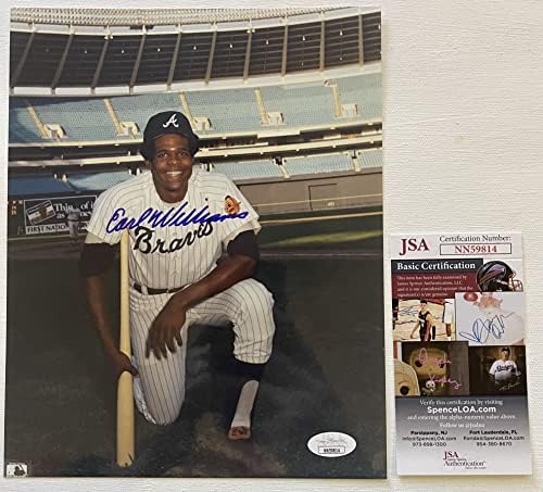 Earl Williams potpisao je autografski sjajni 8x10 Photo Atlanta Braves - JSA Autentificirano