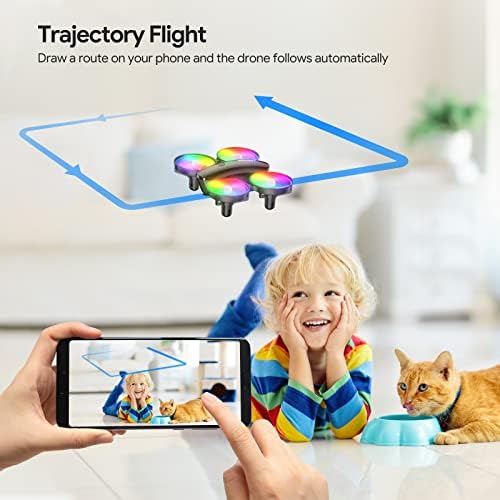 Tomzon A23W LED Mini drone za djecu s snopom kamere od 1080p s potenzičnim T25 bespilotnim letjelicama s kamerom za odrasle, 2K GPS