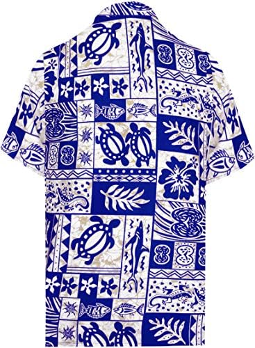 Muške ljetne košulje za plažu za tropsku zabavu, havajska košulja kratkih rukava na kopčanje za muškarce