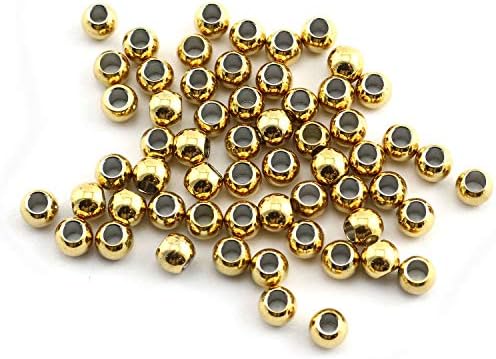 50 pakiranja glatkih okruglih zrnaca od nehrđajućeg čelika 304 s otvorom od 2 mm, bešavne labave perle za izradu nakita, Uradi Sam