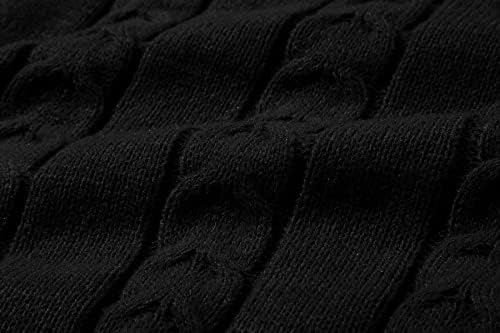 CARTOU Ženska zimska kabelska pletena duga suknja 2 komada odjeća za džemper