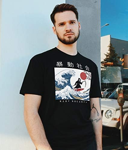Riot Society Muška grafička i vezena modna majica s kratkim rukavima