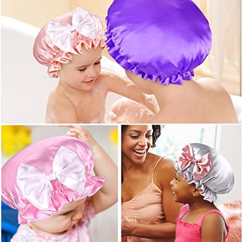 Satenska kapa za djevojčice, podesiva svilena satenska kapa za kovrčavu kosu za bebe