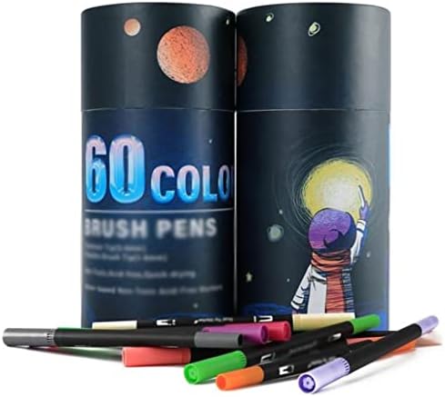 Fksdhdg 24/60 boja akvarelnih umjetničkih markera set četka olovka dvostruki vrh fineliner crtanje slikanje pribora za bojanje manga