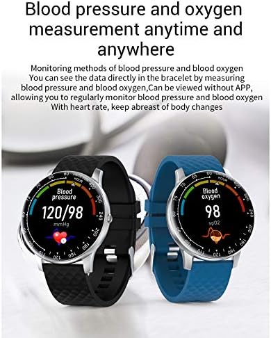 Niaviben Smart Watch 1,3 inčni zaslon s punim dodirom vodootporni sportski fitnes pedometar pametni pametni sat crni