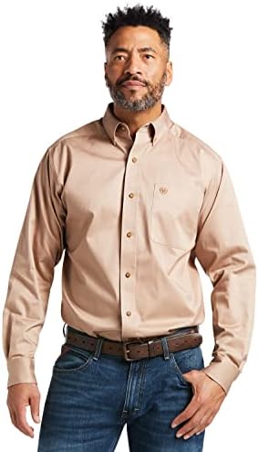 Ariat Solid Twill Classic Fit Shirt-Men's Dugi rukavi zapadni gumb-dolje