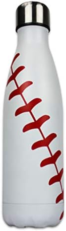 Urbanifi boca za vodu Baseball softball softball od 17 oz za mame muškarce sportove putničke vode, nehrđajući čelik, vrpca, vakuum