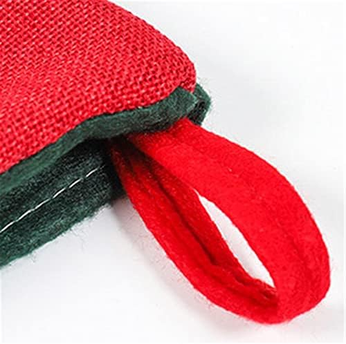 Božićne čarape Mini čarape Djeda bombon poklon torba božićno drvce ukrasi obojene staklene ptice male