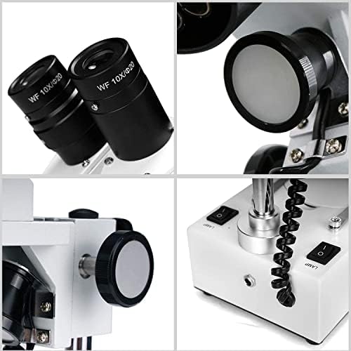 Binokularni stereo mikroskop od 9306-20-2nd s 20-strukim/40-strukim/80-strukim povećanjem, postavljen sprijeda i rotirajući za 360-milimetarski,