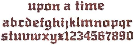 Sizzix Sizzlits Dekorativna traka abeceda Die - na vrijeme Tim Holtz