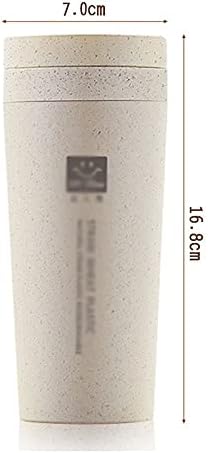 N/a termo šalica termos kuhinjska pšenica slama dvostruka izolirana poklon šalica s poklopcem s poklopcem ekološki prihvatljive boce