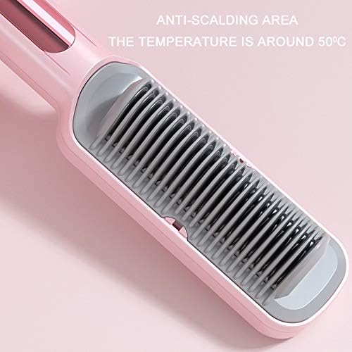 Cujux Hot Combs Anti-Scalding Asinener Reflener četkica keramička kosa za kosu grijana električna pametna četka za ispravljanje kose