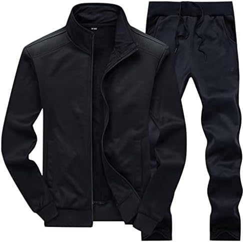 Yutrrd ZcJux Men Polyester 2 komada jakna+hlače Fitness Gym Jogger odijelo muško print sportska odjeća