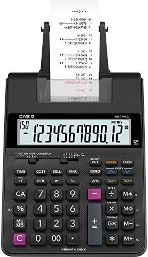 Kalkulator za ispis od 170 do 170, crni, 2,6 do 6,5do 11,6
