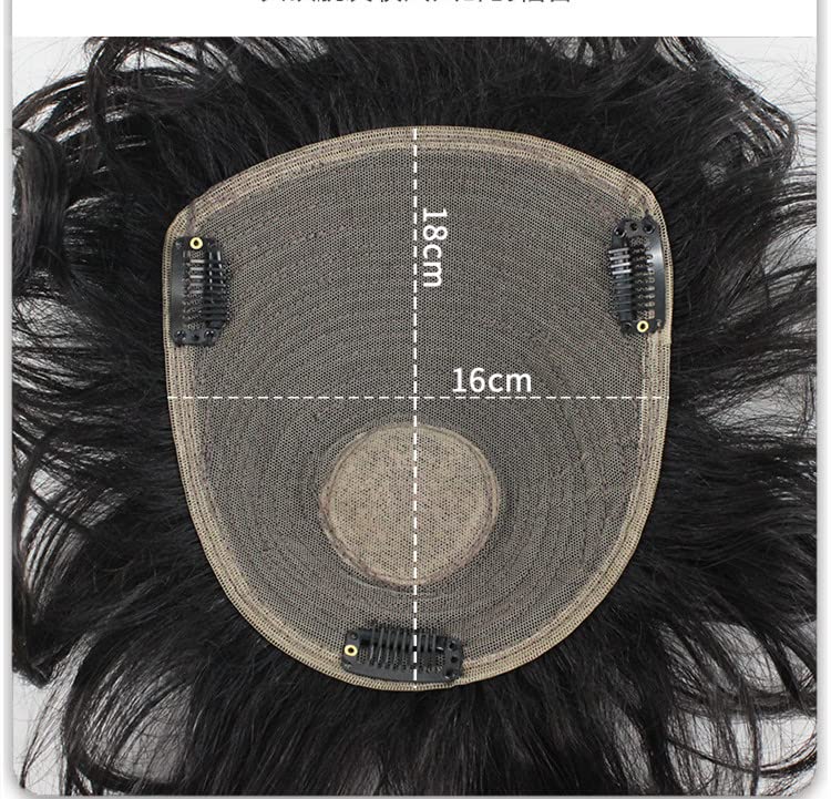 Gornji dio kovrčave kose od prirodne ljudske kose, kopča za kosu za žene, stanjivanje kose i gubitak kose