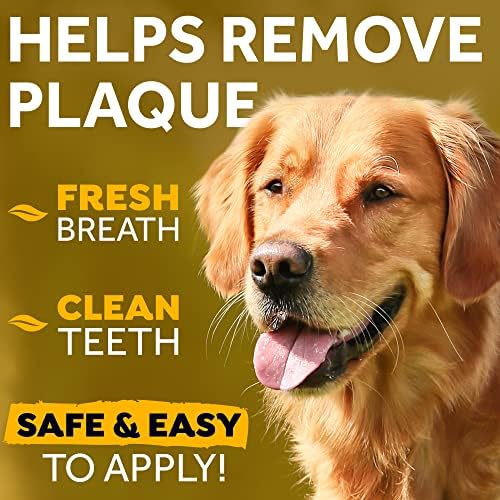Gel za oralnu njegu bez četkica s okusom maslaca od kikirikija za čišćenje zuba za pse, 4 oz-gel za pastu za zube pomaže u uklanjanju