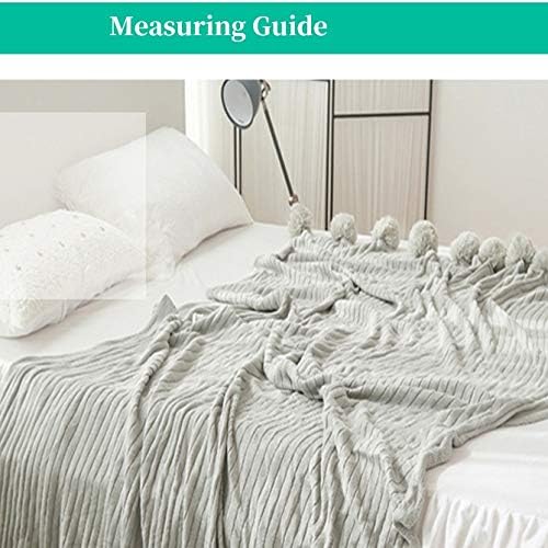 Cujux pamuk pleteni pokrivač s kuglicama deke za krevet poklopac 5 boja mekani bacač klima uređaj pokrivač za spavanje posteljinu posteljinu