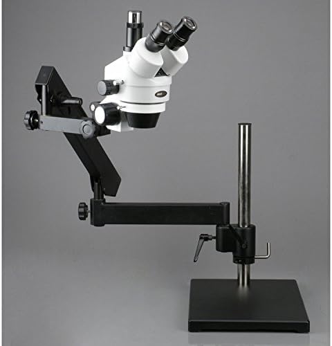 Profesionalni тринокулярный стереомикроскоп AmScope SM-7TY-BLK, okulara WH10x, zoom 7X-90X, zoom objektiv 0,7 X 4,5 X, kružnom люминесцентный