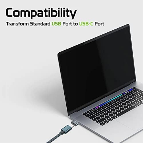 USB-C žensko na USB muški brzi adapter kompatibilan s vašim GoPro Hero8 za punjač, ​​sinkronizaciju, OTG uređaje poput tipkovnice,