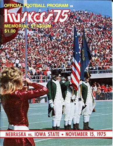 1975. Nebraska protiv državnog nogometnog programa države Iowa Izvrsno stanje - fakultetski programi