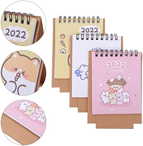 Kalendar džepa Homoyoyo 48 PCS Mini Desk Mini raspored Kalendar Mini 2022 Kalendar kalendar kalendara kalendar Slatka 2022 Mini Notepad