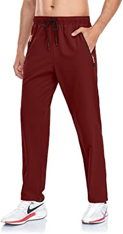 Rapoo muški trening atletski golf planinarske hlače s džepovima s patentnim zatvaračem elastični struk lagane hlače za muškarce za