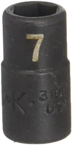 Ručni alat 11047 s pogonom u 6 točaka 1/4 inča, standardna udarna utičnica, 7 mm