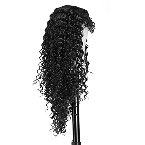Kovrčave perike za crne žene, Crna afro bomba kovrčava perika sa šiškama, slojevita duga kovrčava kosa od sintetičkih vlakana