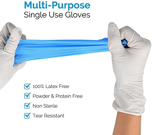 Plave rukavice za jednokratnu upotrebu bez lateksa s finim prahom i bez lateksa vinilne sintetičke jednokratne ispitne rukavice za